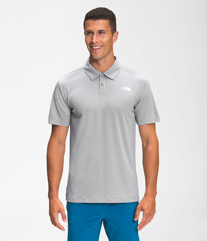 The North Face T-Shirts Wander Polo Grey - Mens - Thailand PCLYQ-8413